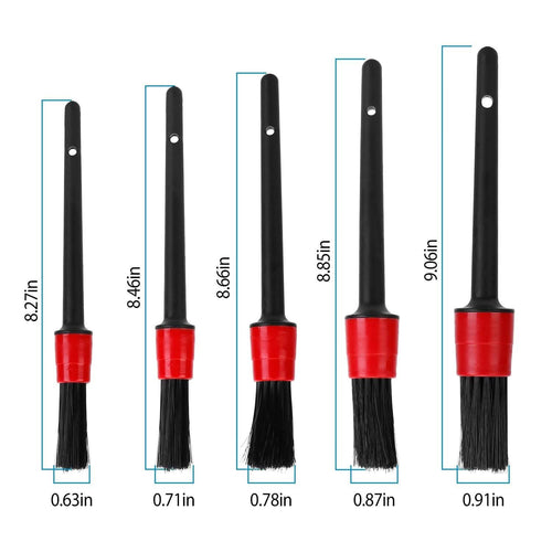5-Pieces: Car Detailing Brush Set
